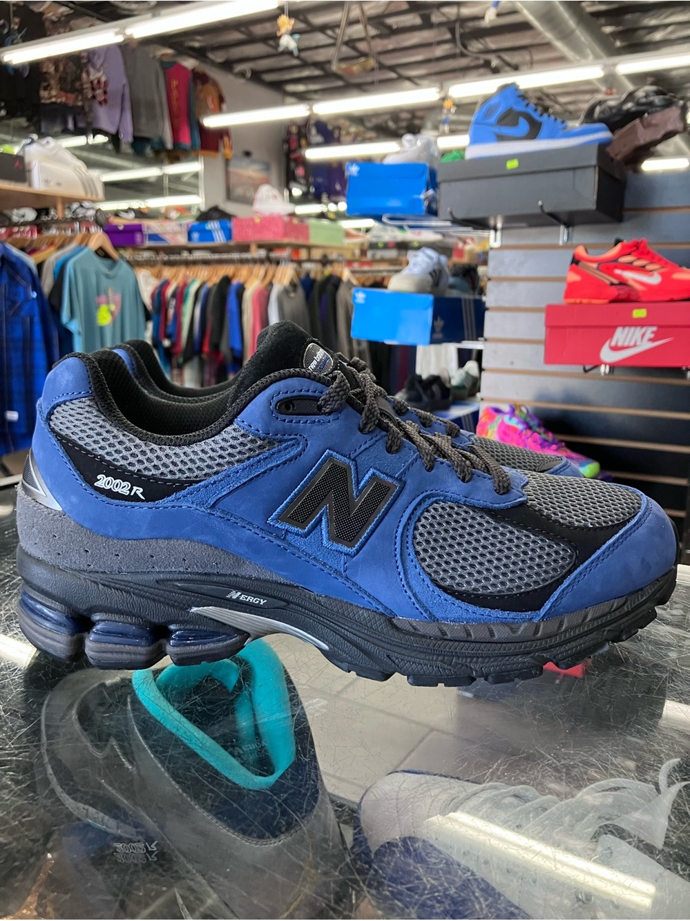 New Balance 2002R Magic Blue Castlerock Size 8.5